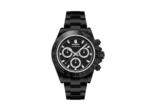 A Bathing Ape Type 4 BAPEX #1 Watch - Black - 1J30187014BLK
