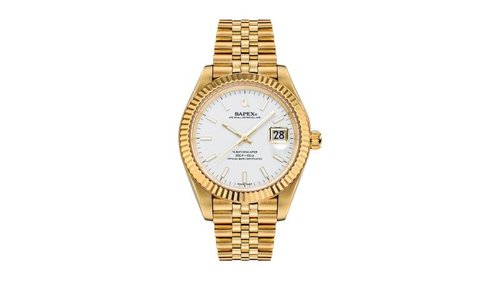A Bathing Ape Type 6 BAPEX Watch - Gold - 1L80-187-302
