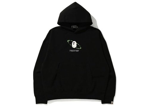 A Bathing Ape Universe Ape Loose Fit Pullover Hoodie - Black
