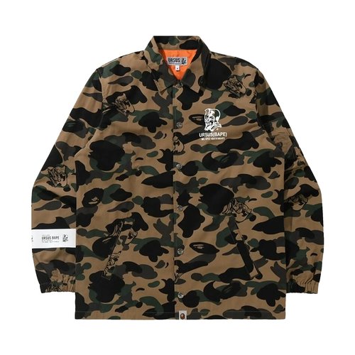 A Bathing Ape Ursus Camo Coach Jacket - 1H20-140-002