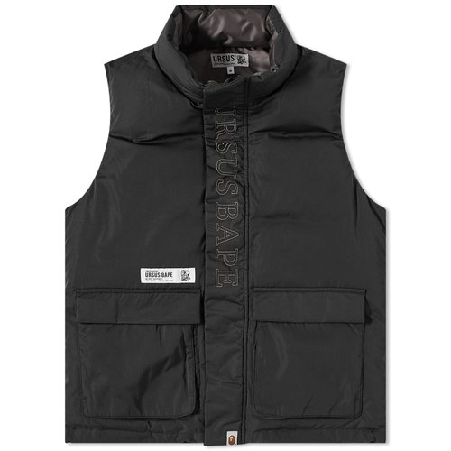 A Bathing Ape Ursus Loose Fit Down Vest - Black - 001LJH701007J-BLK