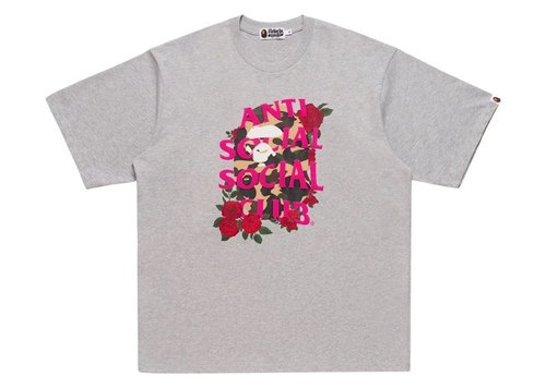 A Bathing Ape x Anti Social Club I Tee Shirt - Grey
