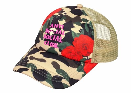 A Bathing Ape x Anti Social Club Mesh Cap - Yellow