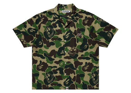 A Bathing Ape x Bored Ape Yacht Club Hawaiian Shirt - Green