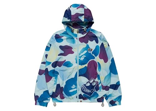 A Bathing Ape x Bored Ape Yacht Club Light Weight Jacket - Blue