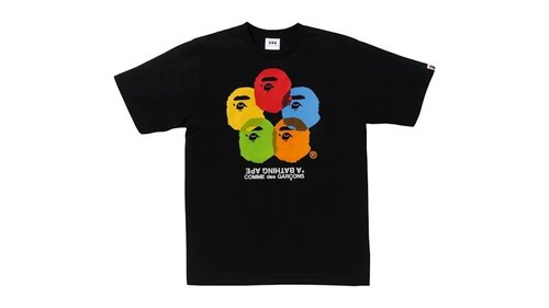A Bathing Ape x CDG Osaka Tee Shirt SS25 - Black