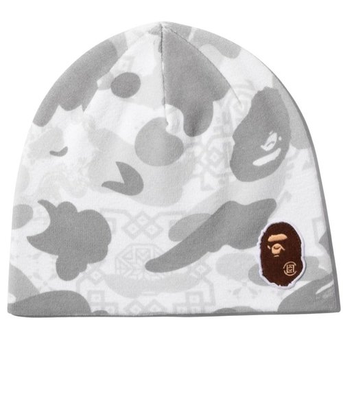 A Bathing Ape x CLOT Camo Beanie - Yellow - 1L73-181-905