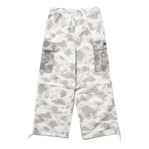 A Bathing Ape X Clot Camo Detachable Relaxed Fit Cargo Pants - White - 0ZXPTMX90552P-WHT