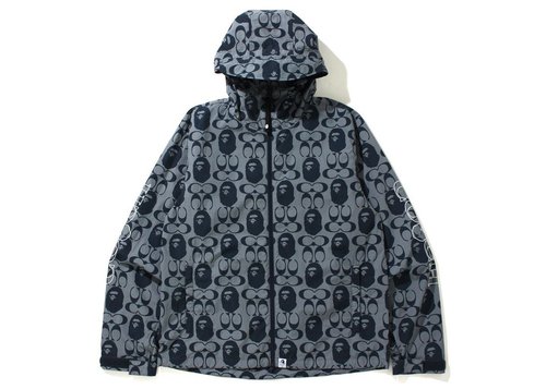 A Bathing Ape x Coach Windbreaker - Navy Blue