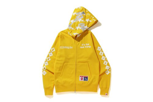 A Bathing Ape x Coca Cola Full Zip Hoodie - Yellow