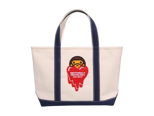 A Bathing Ape x Emotionally Unavailable Milo Tote Bag - Navy Blue