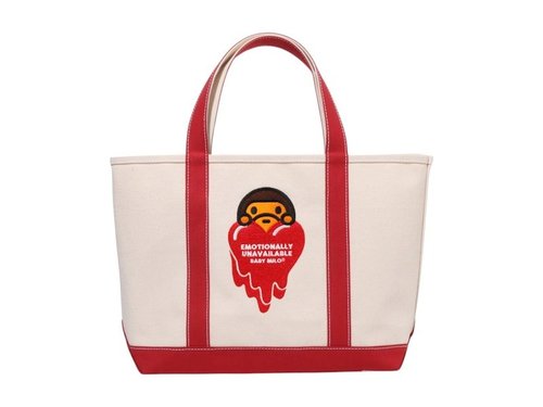 A Bathing Ape x Emotionally Unavailable Milo Tote Bag - Red