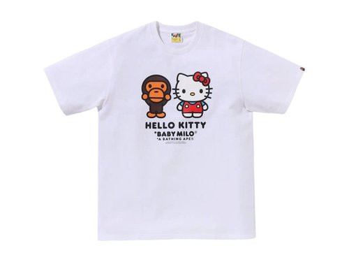 A Bathing Ape x Hello Kitty Milo Tee Shirt - White