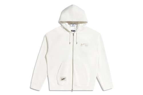 A Bathing Ape x Highsnobiety Full Zip Hoodie - Beige - 1J73-115-901