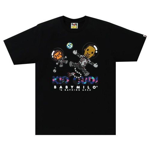 A Bathing Ape x Kid Cudi Milo Moon Man Tee 'Black' 2G73110901