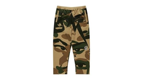 A Bathing Ape x KidSuper Patchwork Track Pants - Green - 1L23-152-907