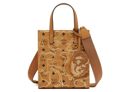 A Bathing Ape x MCM Mini Tote Bag - Beige