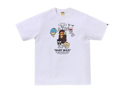 A Bathing Ape x Sanrio Characters Milo Tee Shirt - White