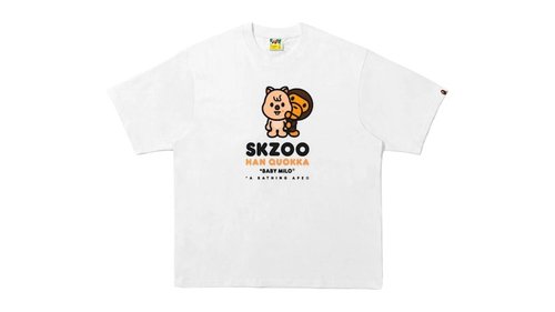 A Bathing Ape x Stray Han Quokka Milo Tee - White - 2L73-110-916