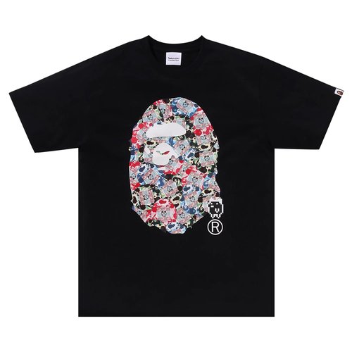 A Bathing Ape x Tamagotchi Ape Head Tee | Size S - Black - 1J73-110-917