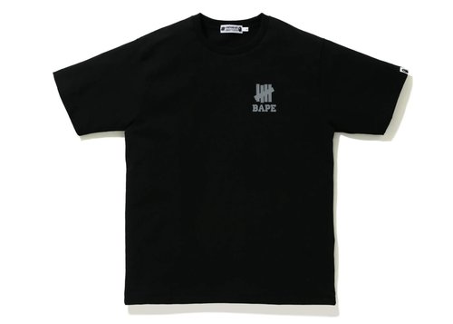 A Bathing Ape x Undefeated Ape Head Tee Shirt - Black