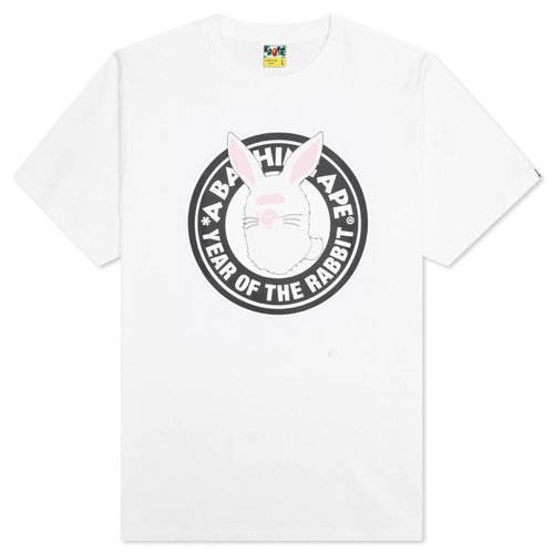 A Bathing Ape Year Of The Rabbit Tee - White - 001TEJ201002F-WHT