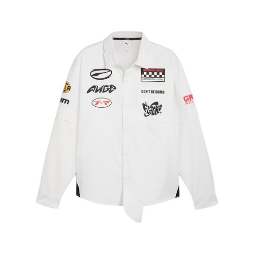 A$AP Rocky X PUMA Layered Pit Crew Button Up - White - 633394-02