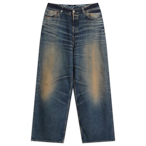 Acne Studios 2023 U Rocka Wash Loose Fit Jeans - Dark Blue - C00094-838