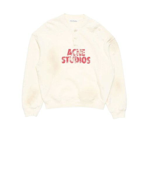 Acne Studios Fern Logo Sweater - Off White - AI0181-AEG