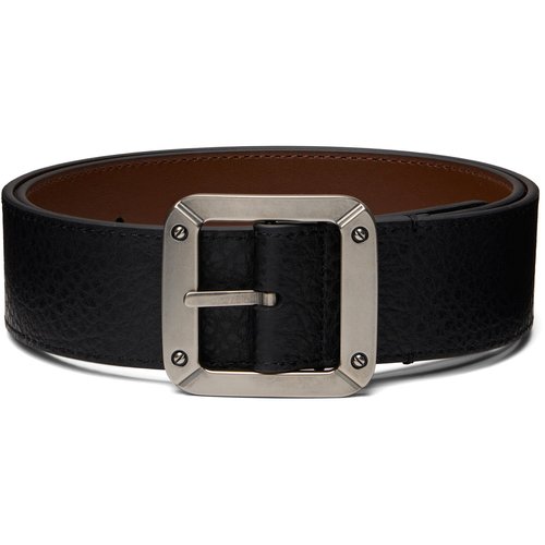 Acne Studios Black Grainy Reversible Belt - AHD Black/Brown - CG0319-
