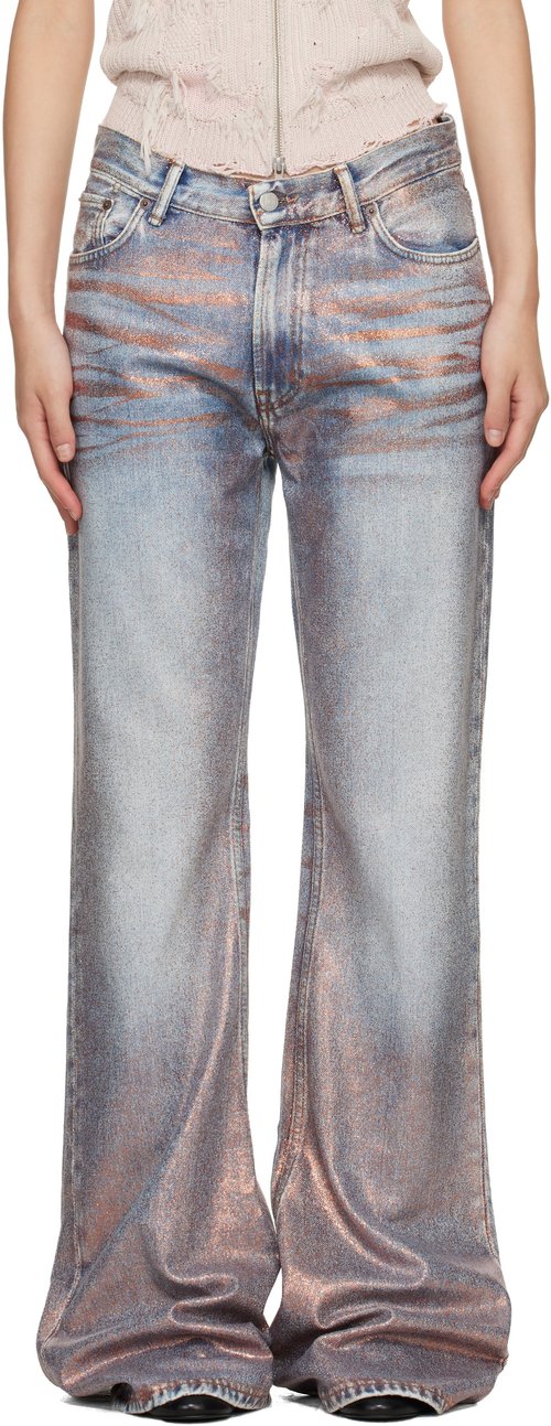 Acne Studios Blue Fitted 2025F Jeans - CP1 Rose Copper/Ligh - A00582-