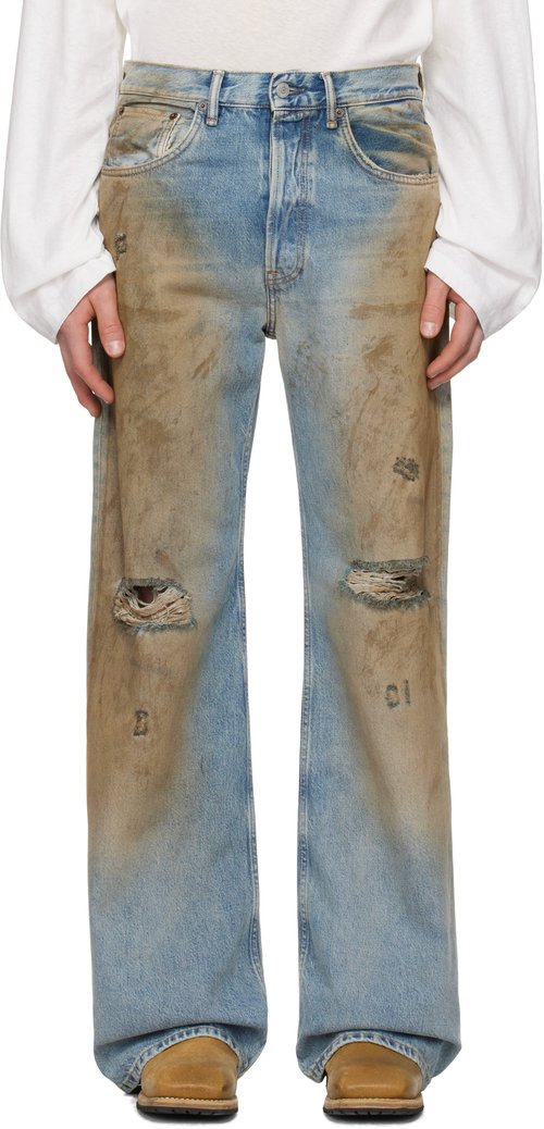 Acne Studios 2021M Penicillin Jeans - Mid Blue - B00403-863