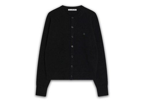 Acne Studios Cadigan Yak Wool Fitted Sweater - Black - A60634-900
