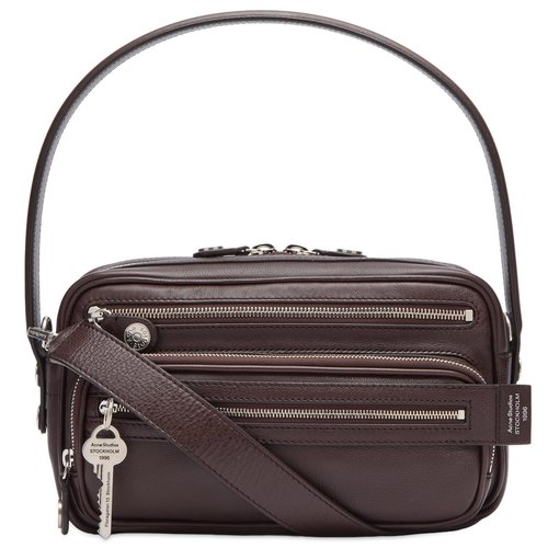 Acne Studios Camero Party Leather Bag - Chocolate Brown - C10240-ADN