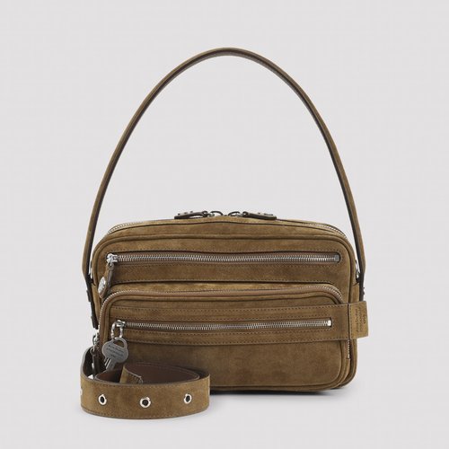 Acne Studios Brown Camero Party Suede Bag - Cognac Brown - C10284-295
