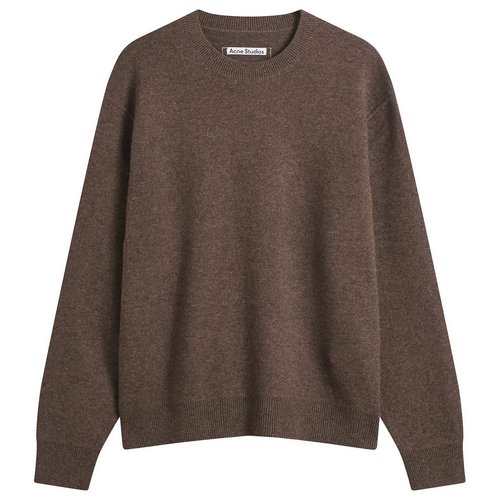 Acne Studios Cashmere Crew Neck - Walnut Brown - B60394-BZH