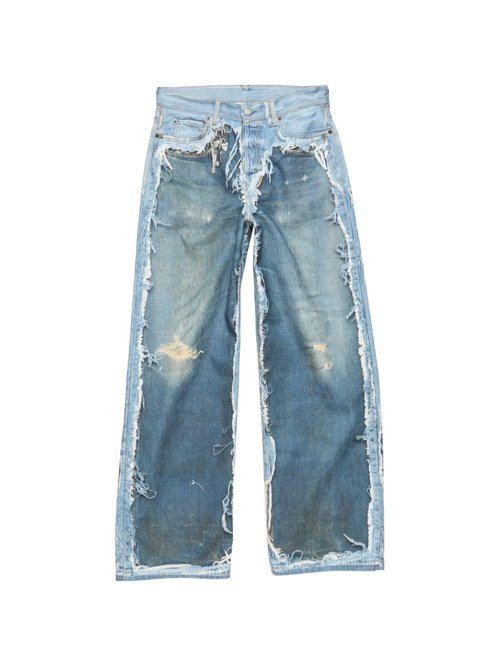 Acne Studios 1981 Trompe l'oeil Skeleton Print Jeans - Mid Blue - CK0140-AUZ