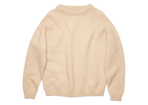 Acne Studios Crewneck Jumper Sweater - Anthracite Grey - FN-WN-KNIT000513