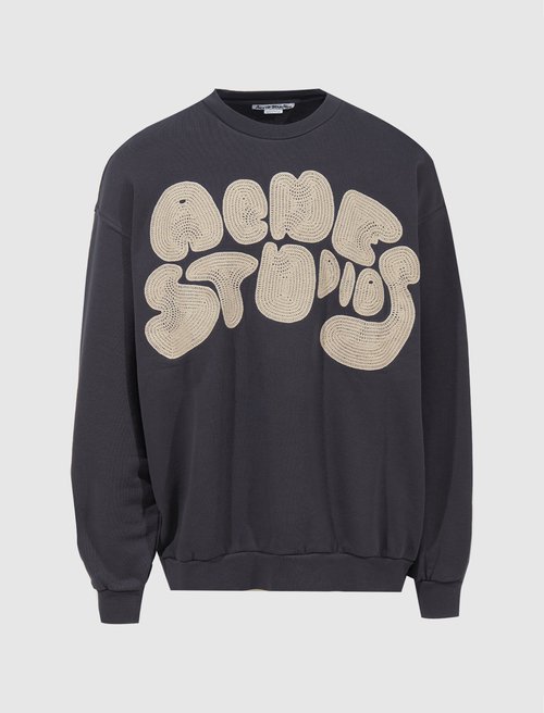 Acne Studios Crewneck Logo Sweater - BI0172-GRY