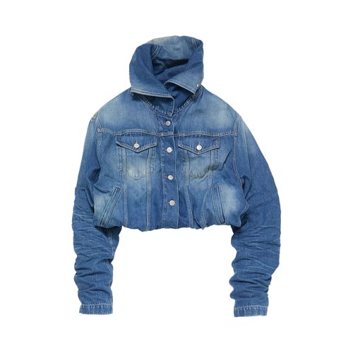 Acne Studios Crinkled Denim Jacket - A90685-863