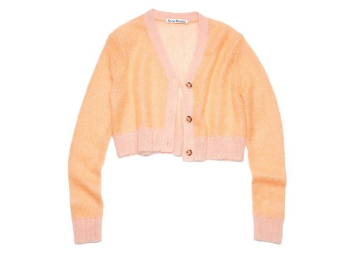 Acne Studios Cropped Cardigan - Black - FN-WN-KNIT000382