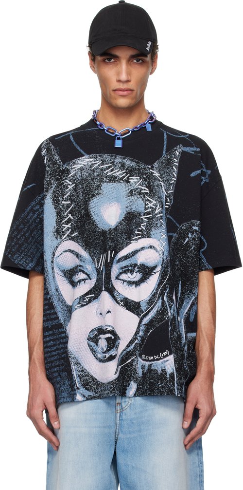 Acne Studios DC Catwoman T-Shirt - Black - BL0411-900