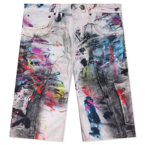 Acne Studios Denim Shorts - White/Multi - BE0208-AOL