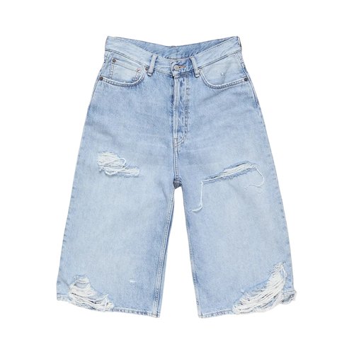 Acne Studios Distressed Denim Shorts - CE0086 LIGH