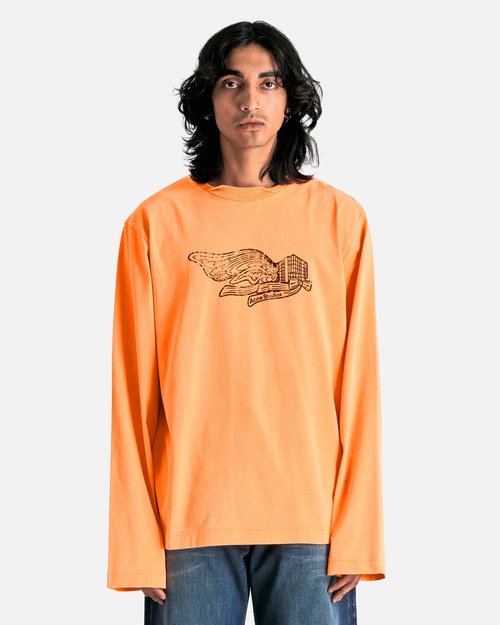 Acne Studios Edden Logowings TShirt 'Neon Orange' BL0405AQQS