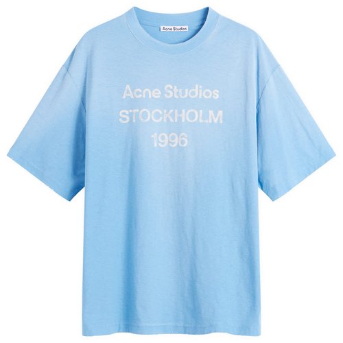 Acne Studios Exford 1996 Short Sleeve T-Shirt - Cornflower Blue - CL0196-CDI