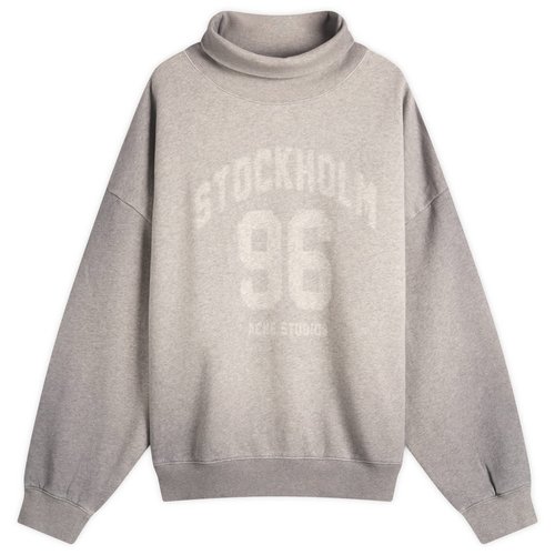 Acne Studios Gray High-Neck Turtleneck - Grey Melange - AI0166-990
