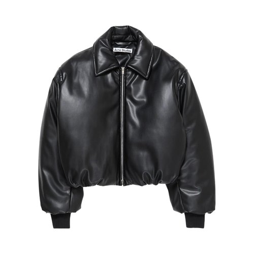 Acne Studios Faux Leather Bomber Jacket - A90660-900