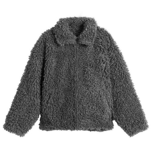 Acne Studios Felemmy Chunky Fleece Jacket - Carbon Grey - A90687-AFH
