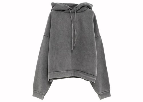 Acne Studios Hooded Sweater - Faded Black Bm0 - CI0138-M15